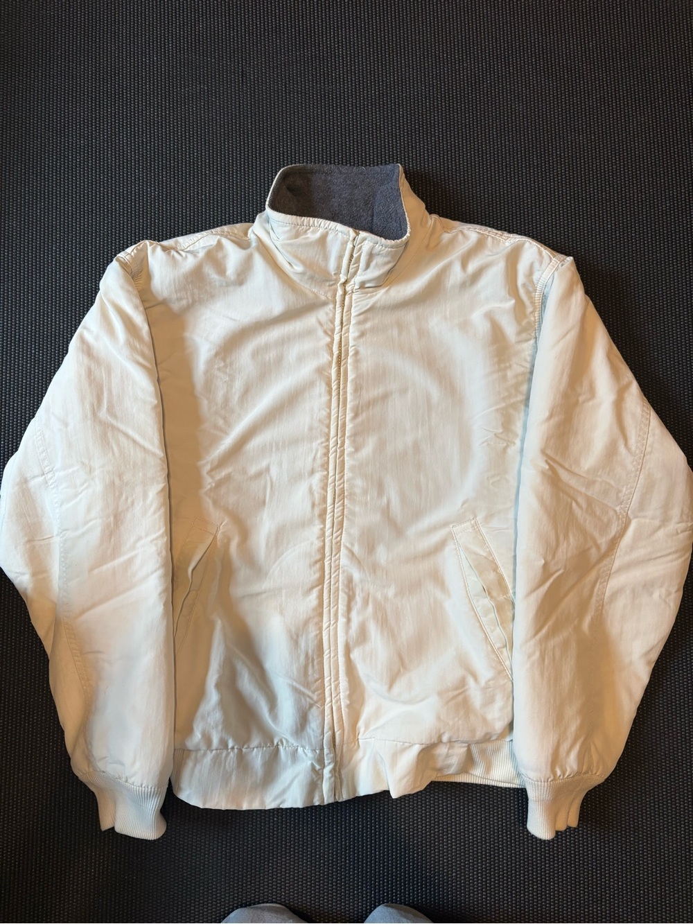 Vintage J. Crew Cream Fleece Lined Jacket